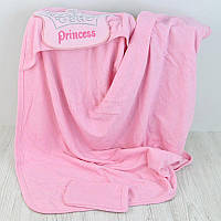 Рушник з куточком,  для купання "Принцеса" "Babyshez" арт.220, рожеве