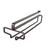 Тримач для келихів підвісний металевий, 1 ряд. Підставка для келихів одинарна. Полиця підвісна барна, фото 2