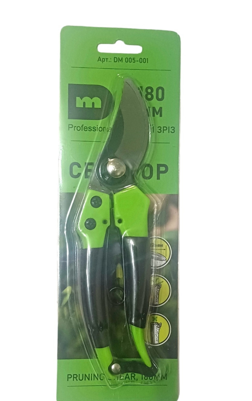 Секатор DM Professional 180 мм, косий зріз Ø 16 мм