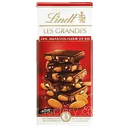 Шоколад чорний з мигдалем Lindt Les Grandes Mandel 150 г. Швейцарія, фото 2