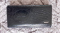 Женский кожаный большой кошелек dr.koffer (лакированный, черный)