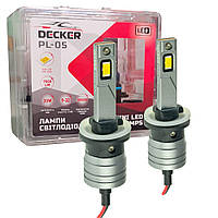 Лампа светодиодная для фар Decker LED PL-05 H27 5000K 7000LM 2 шт комплект