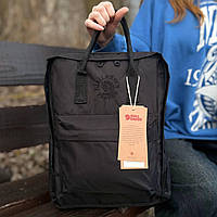 Чорний міський рюкзак Kanken Classic 16 L, сумка наплічник