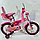 Дитячий Велосипед 16" колеса Racer-girl Сталевий 4-5 роки рожевий, фото 8
