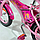 Дитячий Велосипед 20" колеса Racer-girl Сталевий 5-8 років рожевий, фото 7