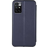 Шкіряний чохол-книжка Classy для Xiaomi Redmi 10 Темно-синій, фото 3