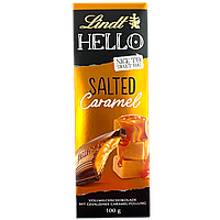 Шоколад з солоною карамеллю Ліндт Хелло Lindt Hello salted caramel 100g 12шт/ящ (Код: 00-00015934)