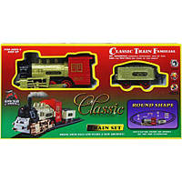 Железная дорога "Classic Train Familial", 73 см, локомотив и вагон детский игровой набор железная дорога трек