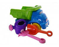 Машинка с песочным набором (салатово-голубая) детские игрушки для игр в песочнице