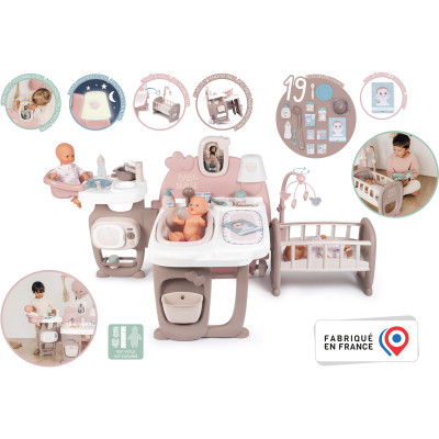 Игровой набор Smoby Toys Baby Nurse Комната малыша с кухней, ванной, спальней и аксессуарами (220376) - фото 5 - id-p2108963035