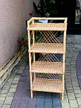 Плетена етажерка з лози. Арт:12060, фото 2