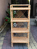 Плетена етажерка з лози. Арт:12060, фото 3