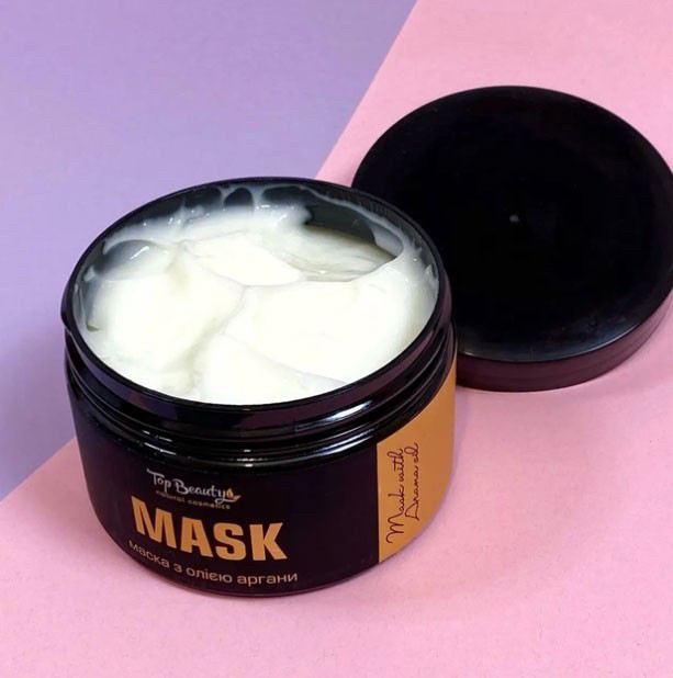 Маска з олією аргани і кератином Top beauty, 300 мл