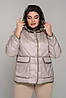 Двостороння куртка прямого силуету  Мічіган 48-58,оливка/фісташка, фото 4