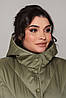 Двостороння куртка прямого силуету  Мічіган 48-58,оливка/фісташка, фото 6