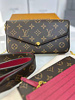 Сумка клатч louis vuitton pochette felicie monogram