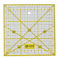 Линейка для печворка квилтинга 15*15см.