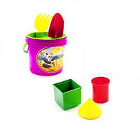 Песочный набор, 7 предметов (розовый) детские игрушки для игр в песочнице