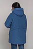 Куртка прямого силуету Лана,52-62,синій, фото 2