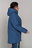 Куртка прямого силуету Лана,52-62,синій, фото 3
