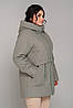 Куртка прямого силуету Лана,52-62,оліва, фото 2