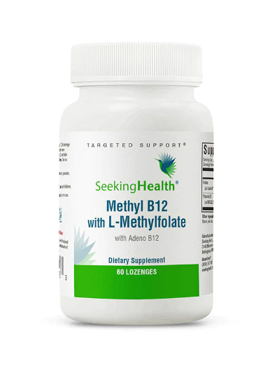 Вітаміни Seeking Health Methyl B12 with L-Methylfolate Метил B12 з L-метилфолатом, 60 шт.