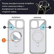 Чохол SPACE MagSafe для IPhone 13 Pro Max Прозорий, фото 6
