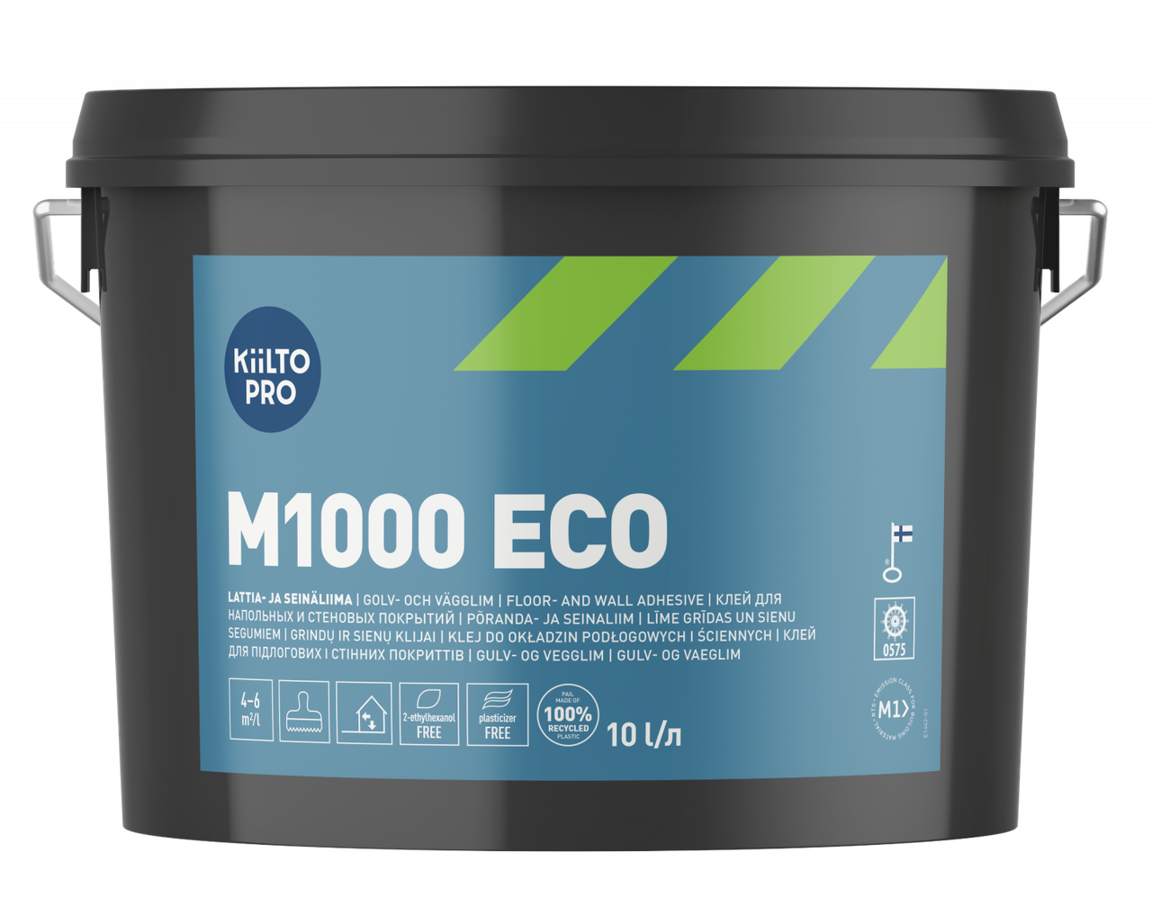 Акрилодисперсійний клей KIILTO M1000 ECO для лінолеуму, LVT, ПВХ, килимового покриття, килимів, 15 л