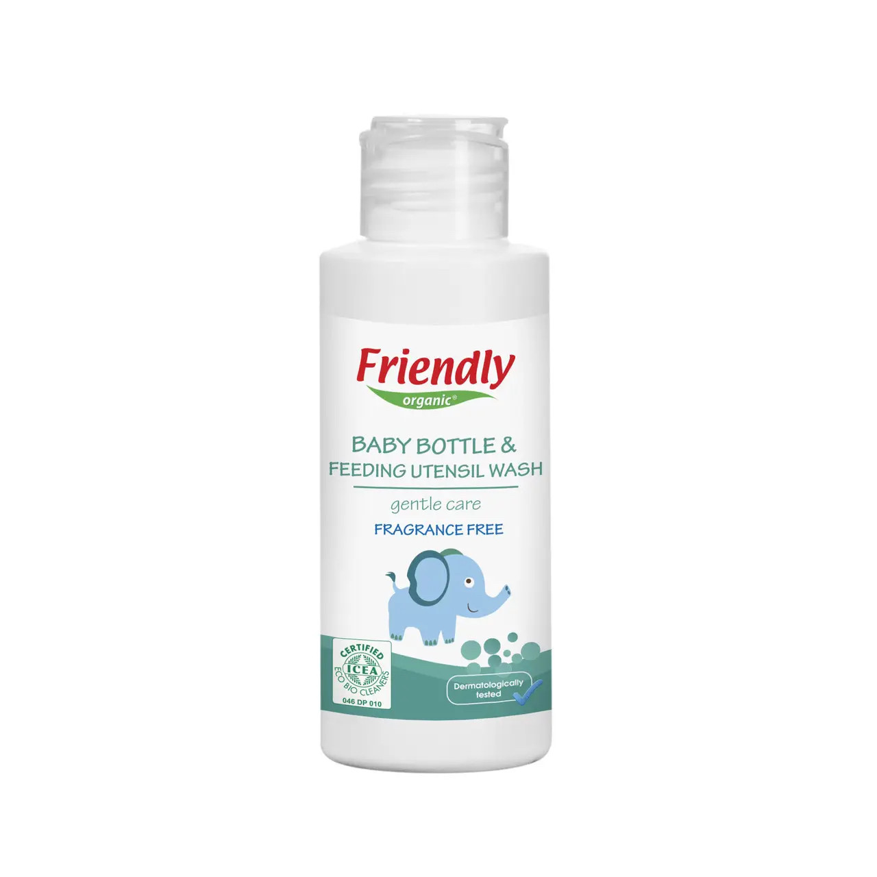Органічний миючий засіб для дитячого посуду, пляшок, сосок Friendly Organic без запаху 100 мл, фото 1