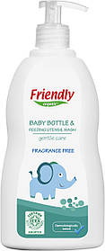 Органічний миючий засіб для дитячого посуду, пляшок, сосок Friendly Organic без запаху 500 мл