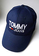 Кепка синяя мужская классическая Бейсболки Летние кепки с вышивкой логотипом Tommy Hilfiger jeans 55-58
