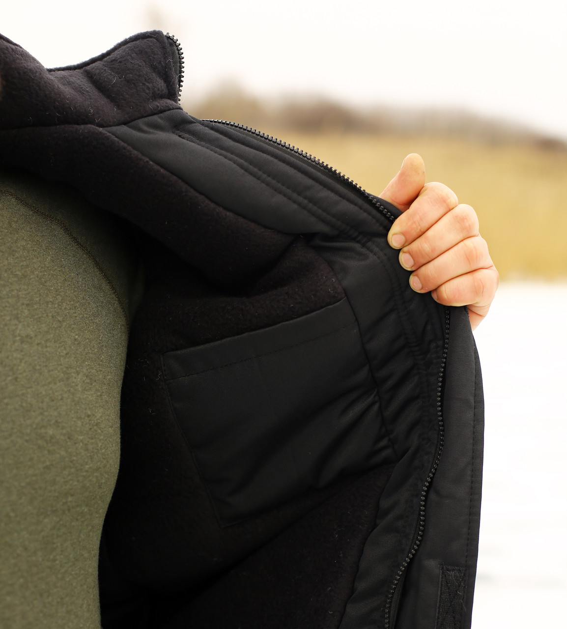 Куртка рабочая зимняя мужская "Арктика" черная - фото 5 - id-p174121504