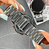 Смарт розумний годинник чоловічий із металевим браслетом чорний Smart Watch Bluetooth смарт-годинник з дзвінком Modfit, фото 3