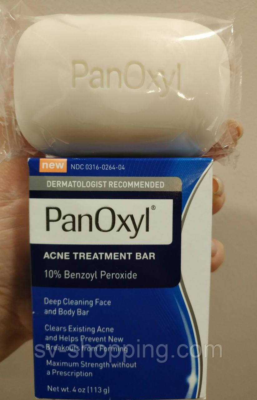 PanOxyl, кускове мило для лікування акне, 10% бензоїл пероксиду, 113 г PanOxyl Acne Treatment Bar with 10%