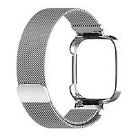 Магнітний ремінець Milanese Loop для Xiaomi Redmi Watch 3 | HMU | сріблястий
