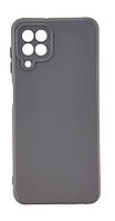 Чехол Silicone Case Box для Samsung Galaxy A22 / A225 бампер с микрофиброй серый