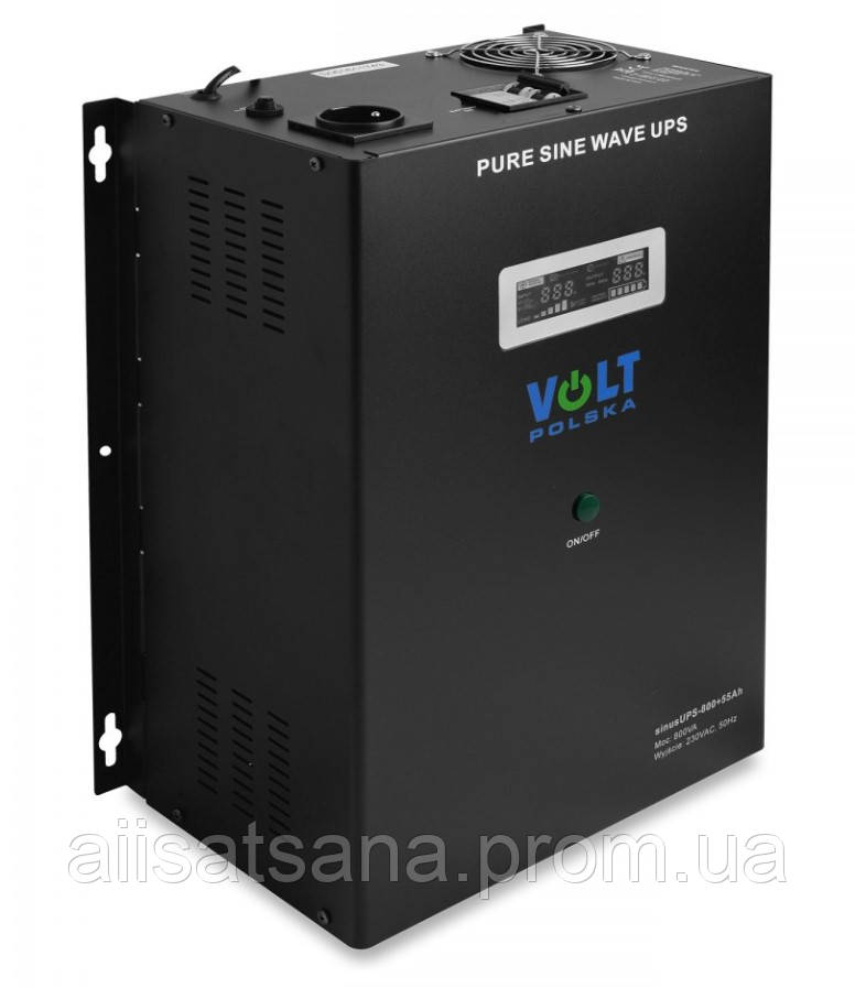 Бесперебойник для компьютеров с правильной синусоидой 500/800W, Volt Polska UPS 800 с аккумулятором 55Ah Aiis - фото 4 - id-p2109066648