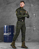 Тактический уставной костюм 3 в 1 нацгвардии олива Мужской робочий костюм китель штаны футболка олива