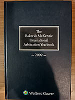 Книга Бейкер и МакКензи Ежегодник по международному арбитражу 2009