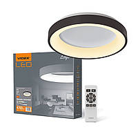 LED Світильник настінно-стельовий круглий VIDEX-LED-EDGE-RC-72W-BLACK
