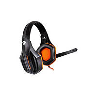 Наушники проводные для ПК Gemix W-330 (микрофон, мониторы) Black/orange