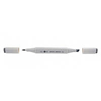Скетч маркер двосторонній сірий димчастий Santi SM-15, 390519