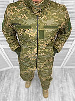 Зимняя Турецкая военная форма 2в1 Softshell пиксель (бушлат + штаны на флисе) ВСУ размеры 46-56 до -25