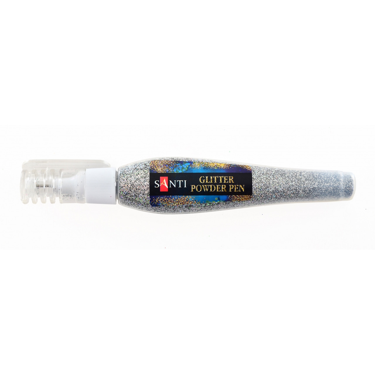 Ручка з розсипним гліттером срібло 10 грам Santi, 411739, фото 1
