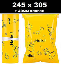 Кур'єрський пакет Hello! Little bear 245х305 + 40 клапан