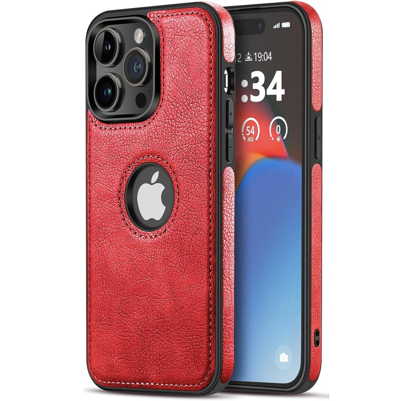 Чохол Slim Leather Case для Apple iPhone 11 Pro Max Red, фото 1