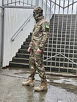 Армейский камуфляжный демисезонный комплект комплект Eagle военная форма и амуниция XXL, Мультикам