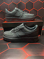 Кроссовки Nike Air Force 1 Classic Black мужские женские Найк Аир Форс Форсы