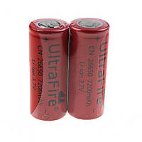 Аккумуляторная батарейка ULTRAFIRE 26650 7200 mAh Li-ion 3.7V с защитой аккумулятор батарея для техники и т.п.