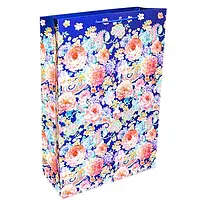 Пакет подарочный бумажный Stenson TL00058-L Flowers 35x53x14см